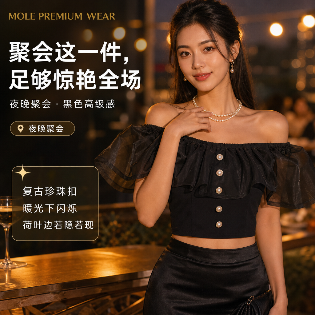 Adriana Off-Shoulder Ruffle Top