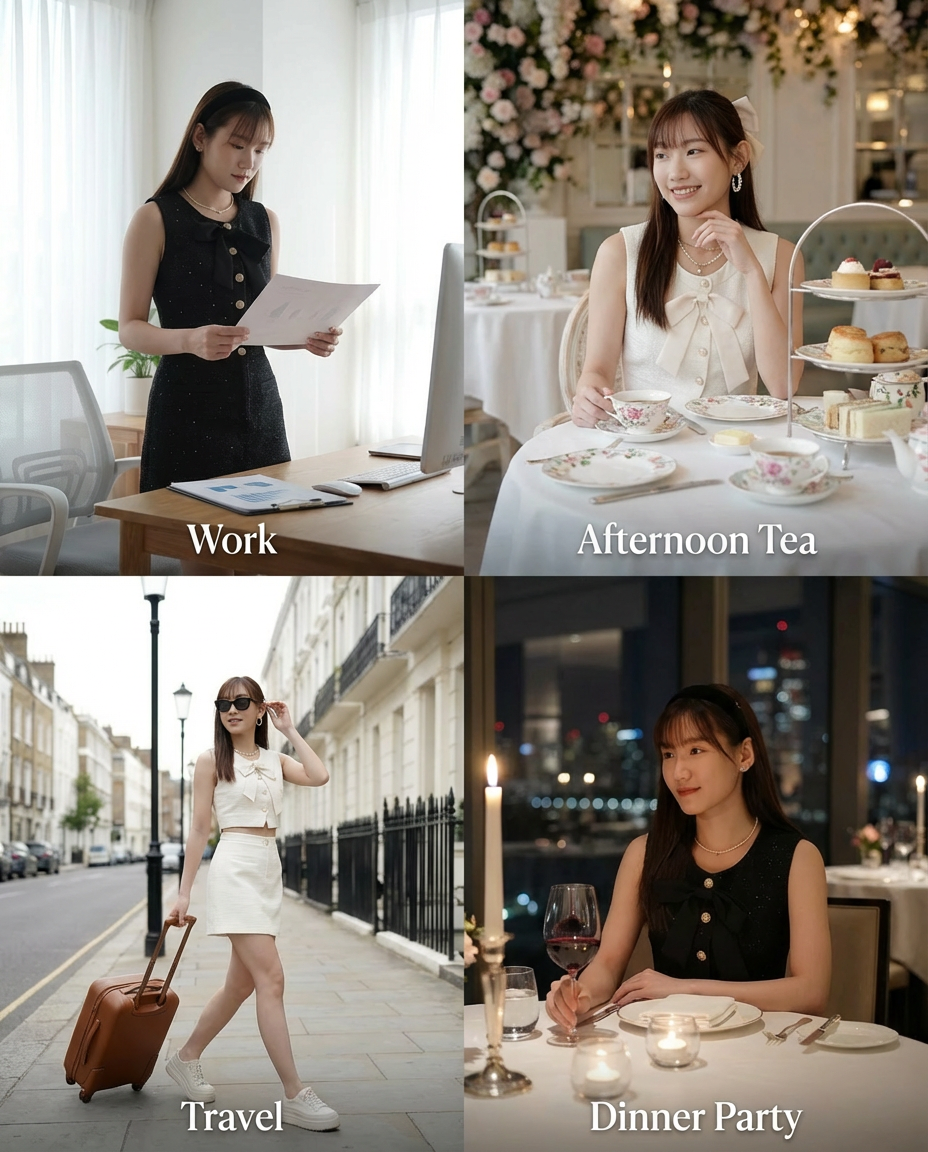 Lavish Tweed Set Wear