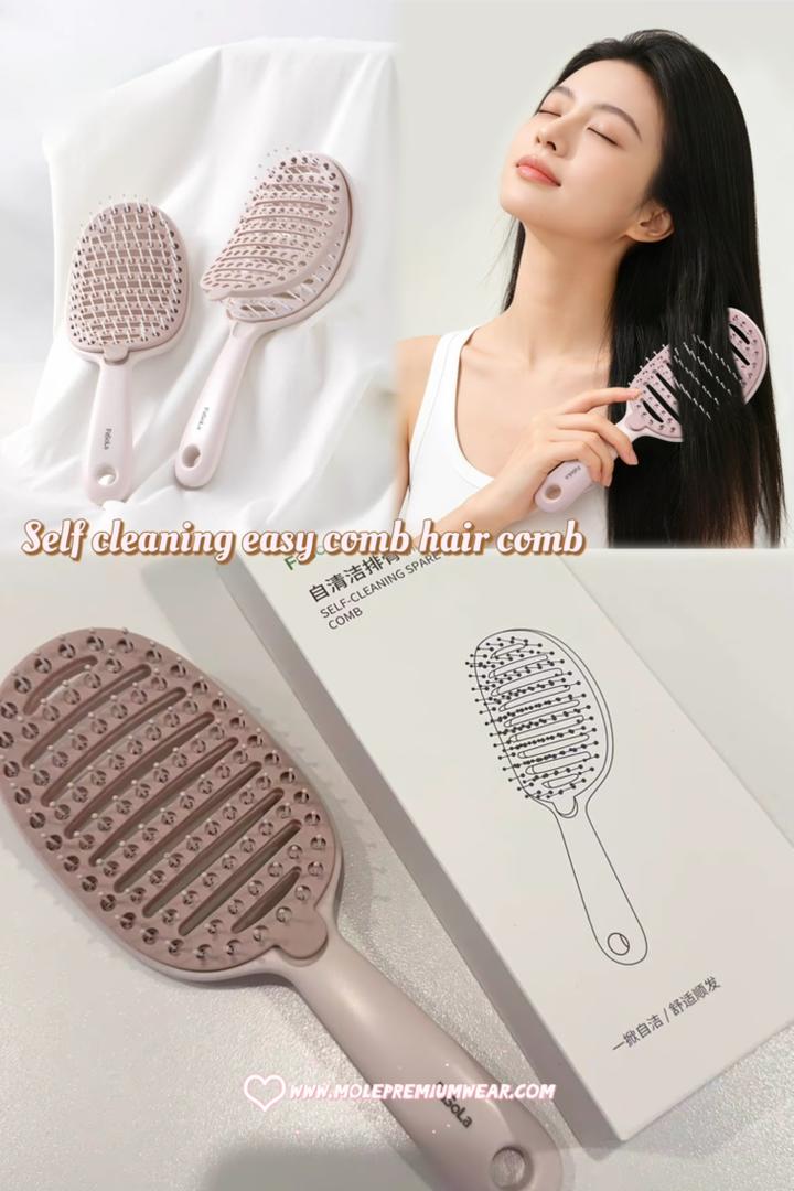 Self Cleaning Easy Comb Hair Comb
