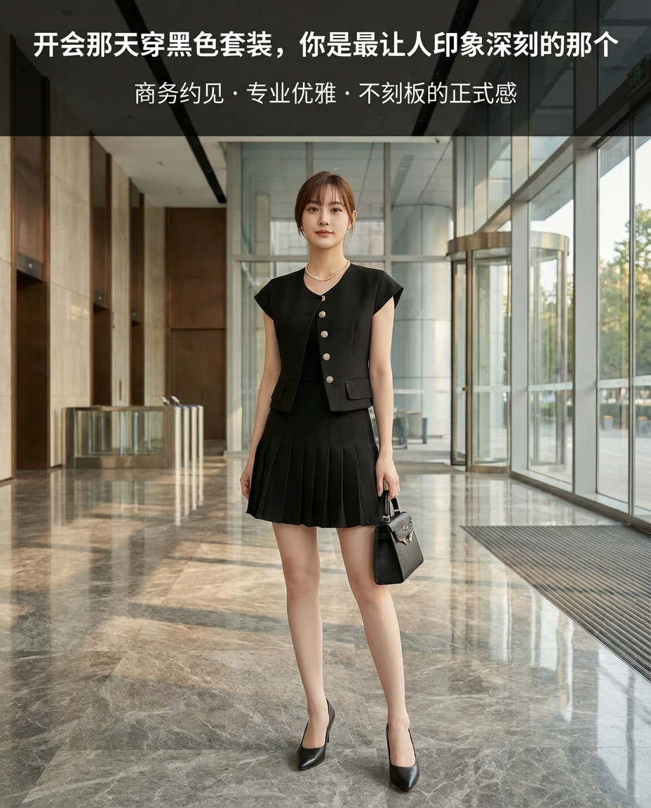Rosie Classy Pleated Skirt Set