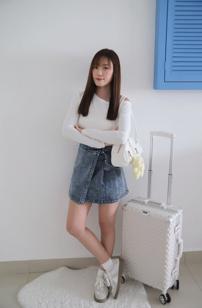 Mona Denim Small Bag Skirt