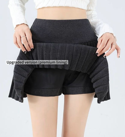 Tiana Wool Pleated A Line Skirt