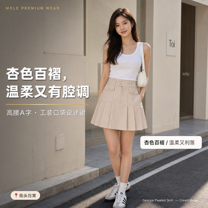 Georgia Pleated Skirt
