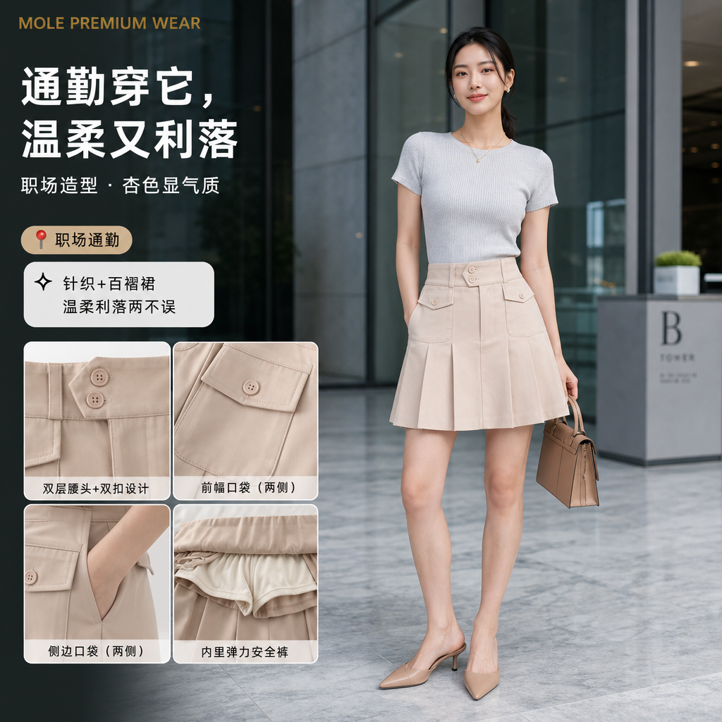 Georgia Pleated Skirt