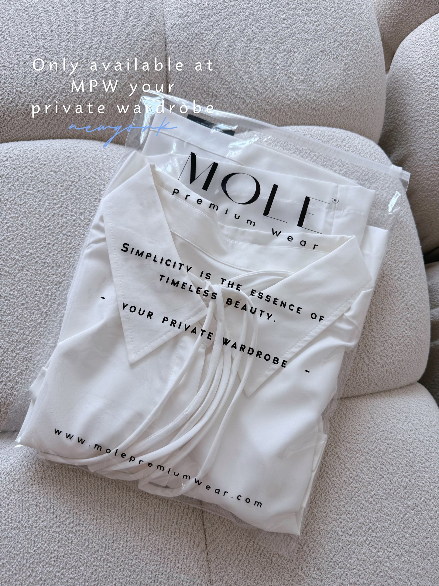 White Bella Ribbon Blouse