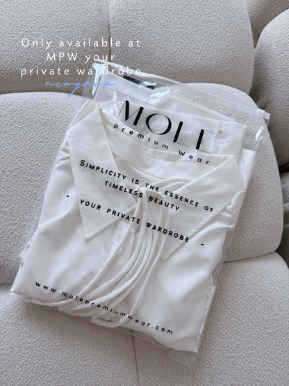 White Bella Ribbon Blouse