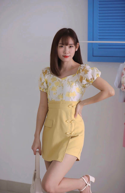 Floral Blossom Romper 2 in 1 Style