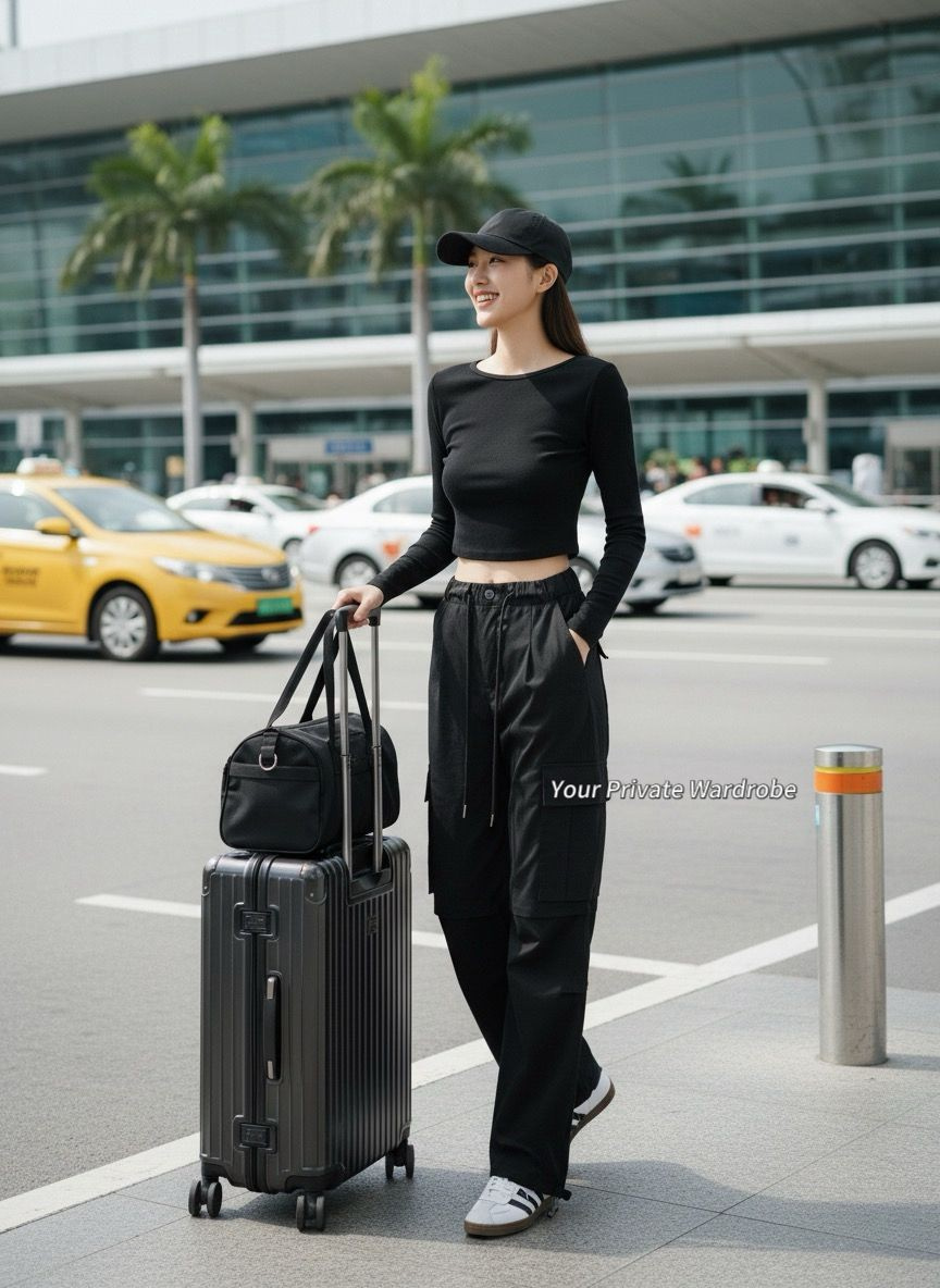 High Waist Cargo Quick Dry Pants