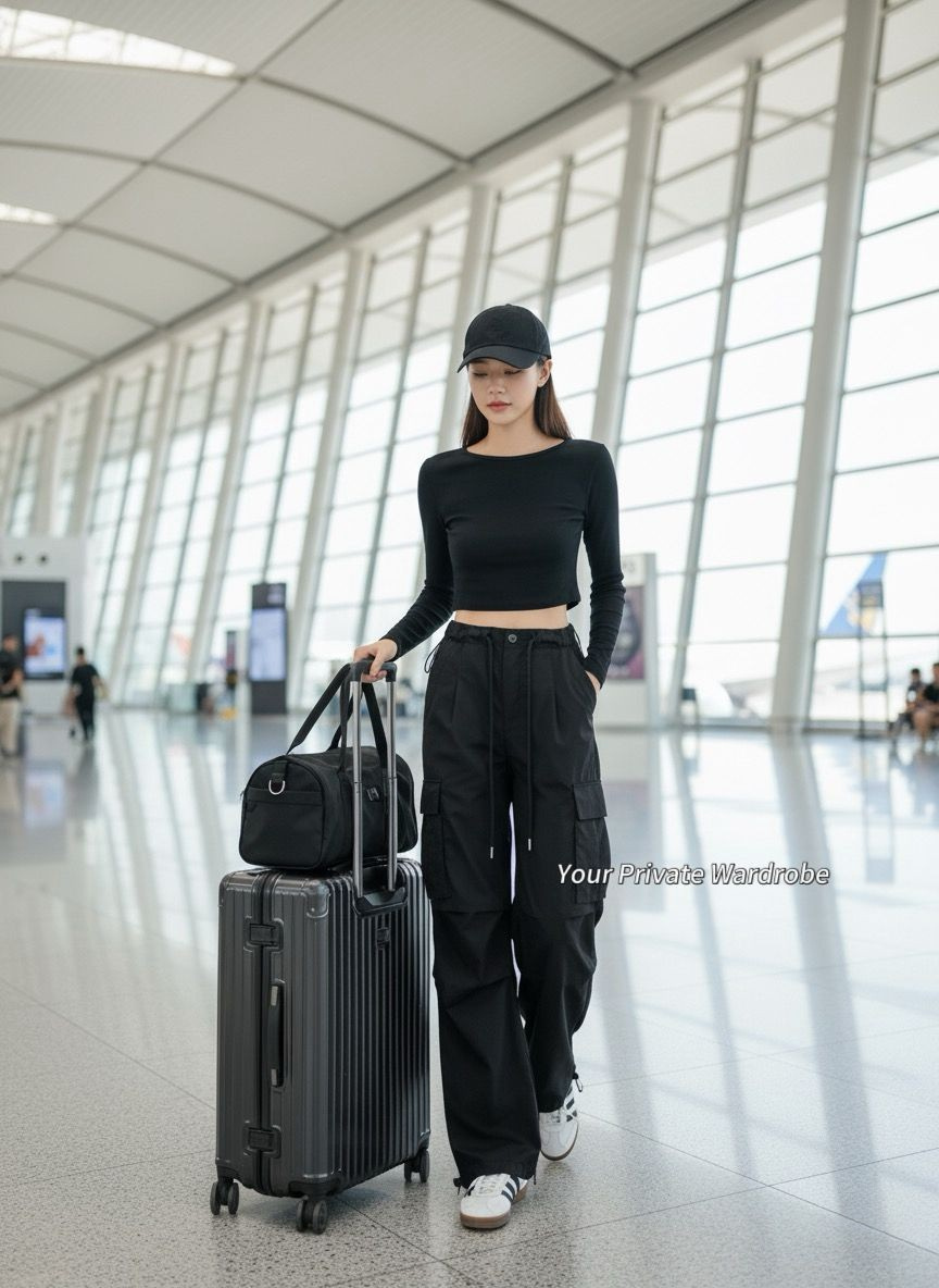 High Waist Cargo Quick Dry Pants