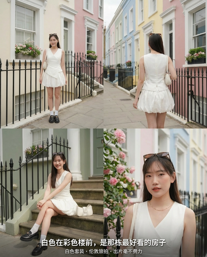 Angelica Vest Silk Bud Skirt Set