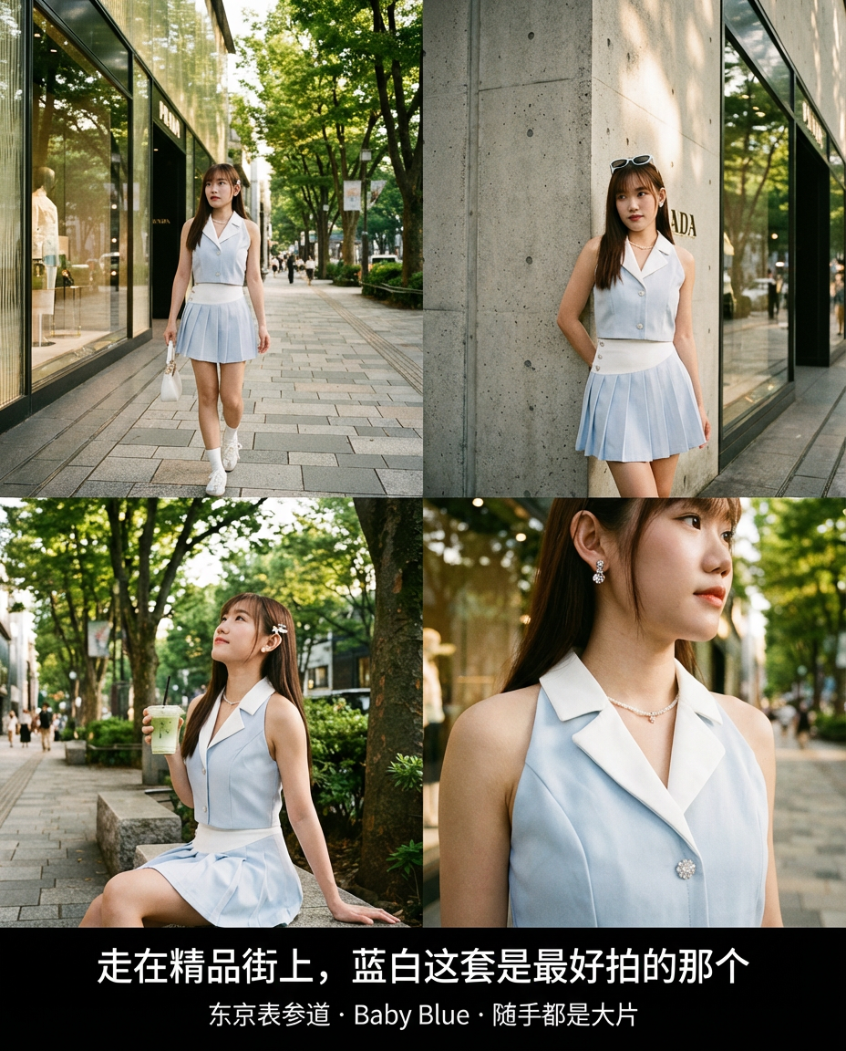 Bluebell Vest Pleated Set Wear