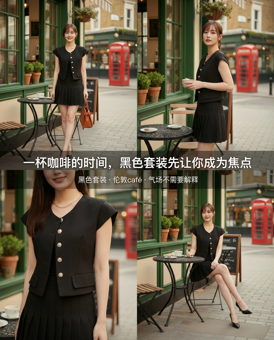 Rosie Classy Pleated Skirt Set