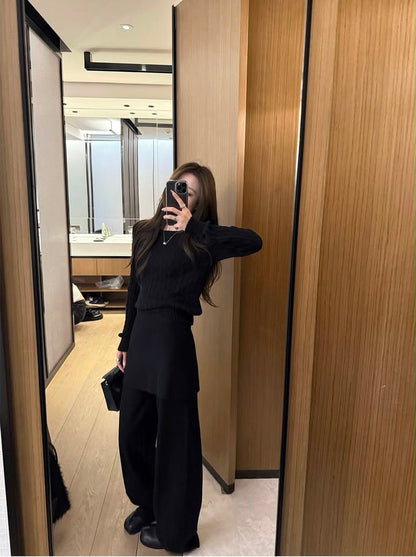 Luna Vintage Round Neck Knitted Sweater