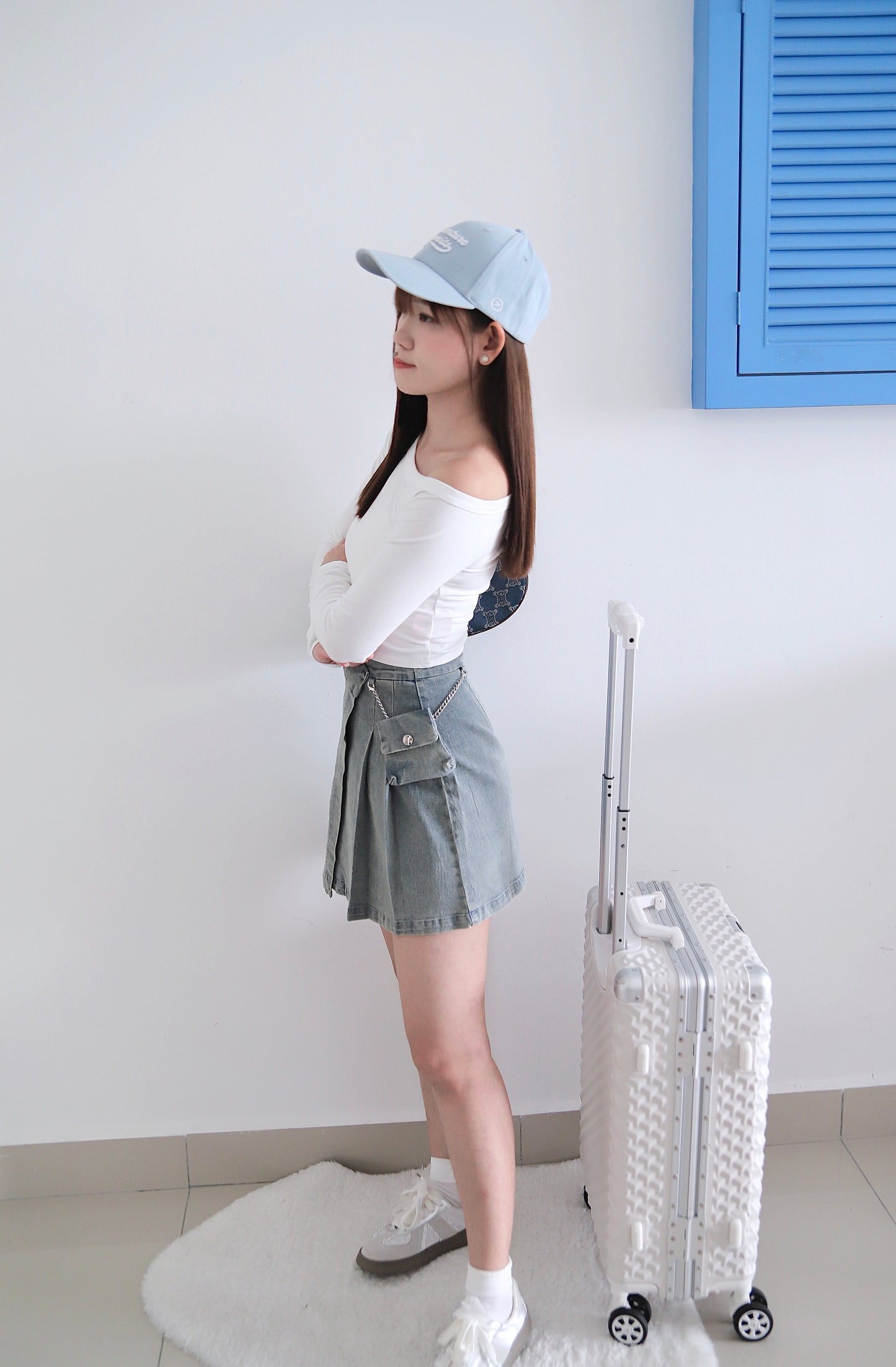 Mona Denim Small Bag Skirt