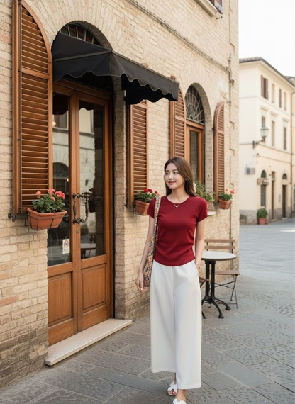 Slim Fit Basic Cotton Tee
