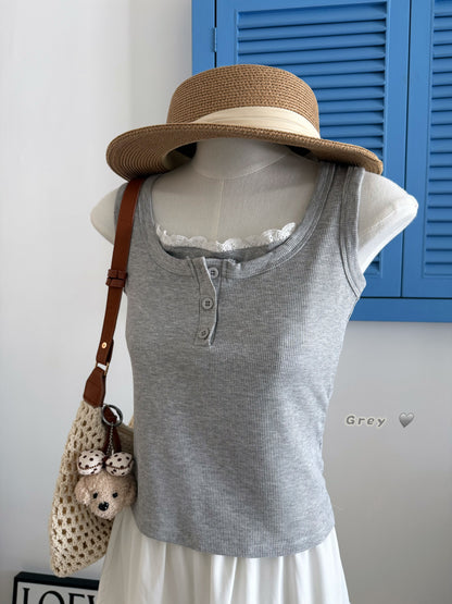 Bella Lace Sleeveless Tank Top