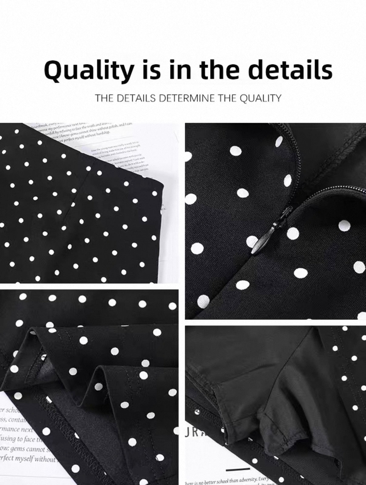 Polka Dot A-Line Skirt