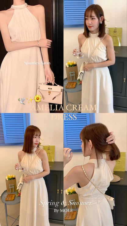 Amelia Cream Maxi Dress