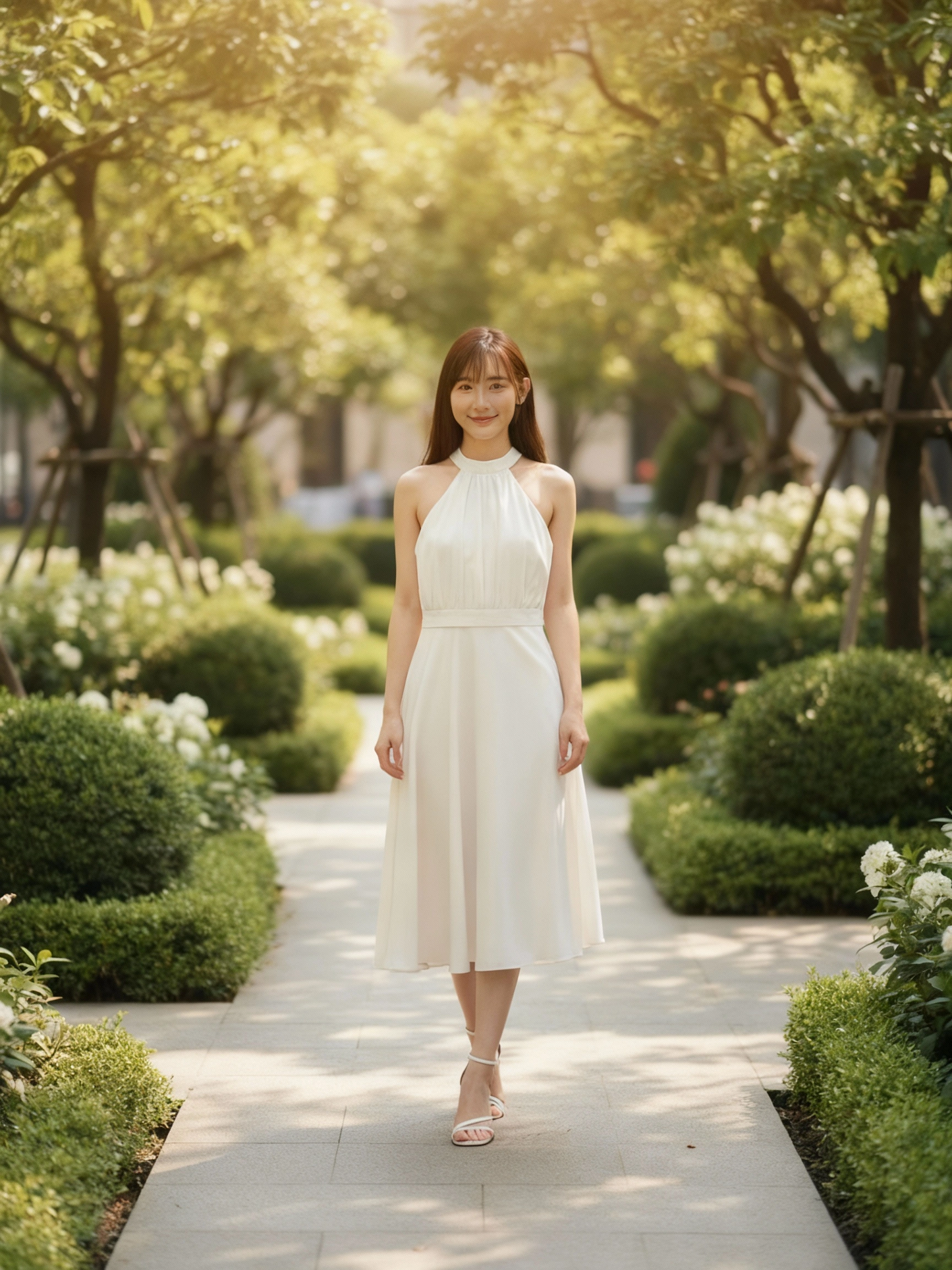 Amelia Cream Maxi Dress