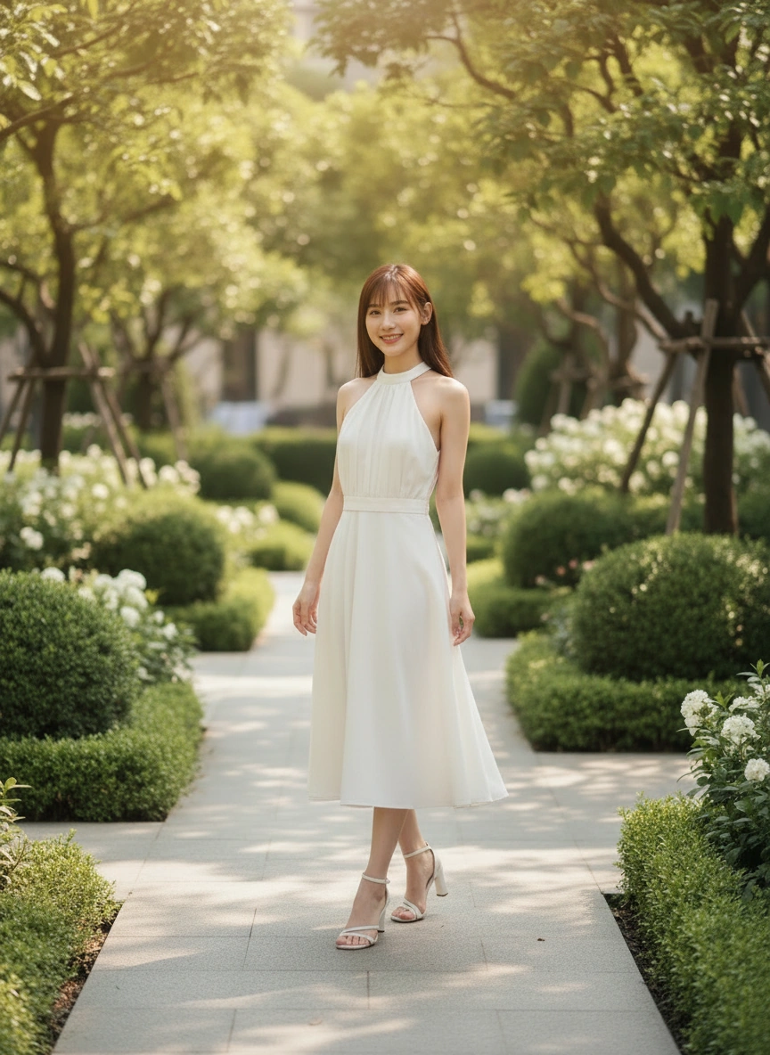 Amelia Cream Maxi Dress