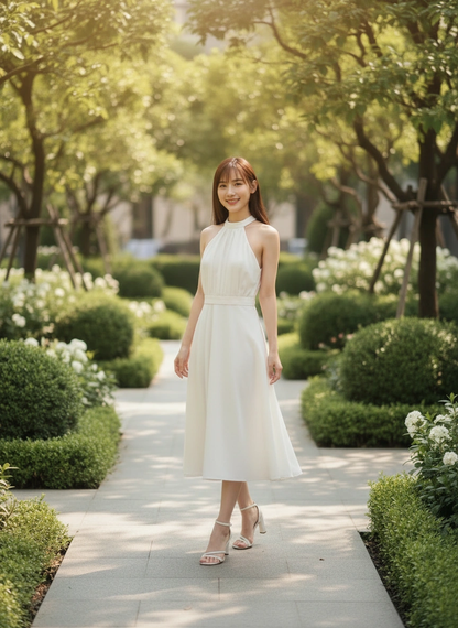 Amelia Cream Maxi Dress