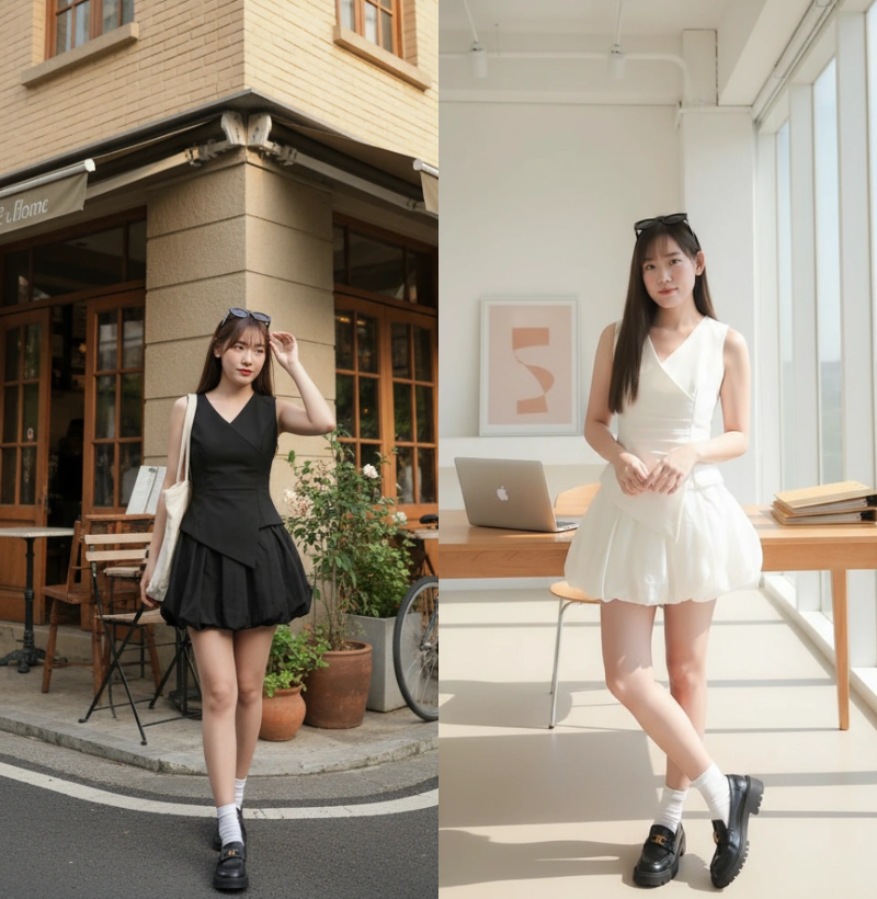 Angelica Vest Silk Bud Skirt Set