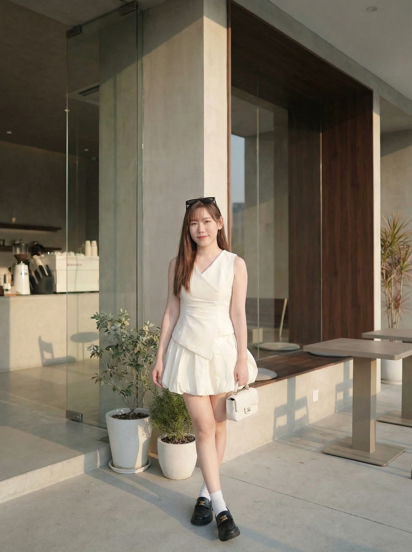 Angelica Vest Silk Bud Skirt Set