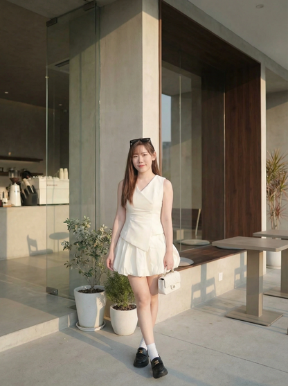 Angelica Vest Silk Bud Skirt Set