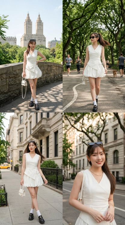 Angelica Vest Silk Bud Skirt Set