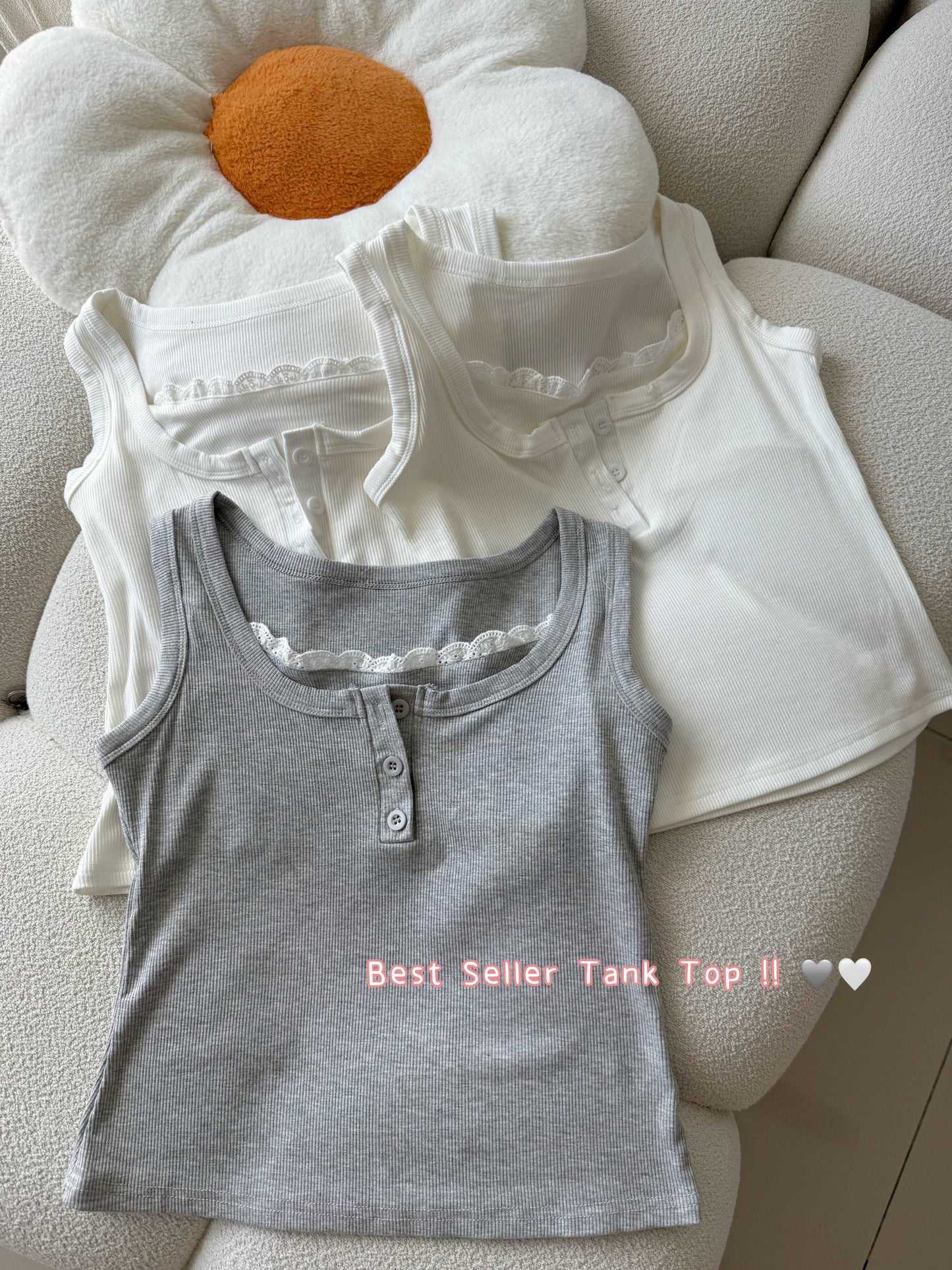 Bella Lace Sleeveless Tank Top