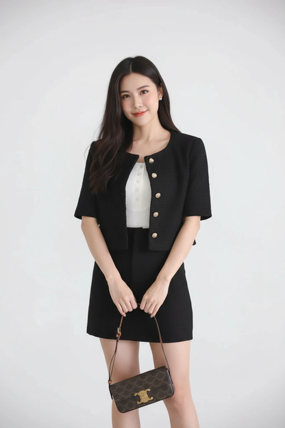 Basic Korean A Line Skirt