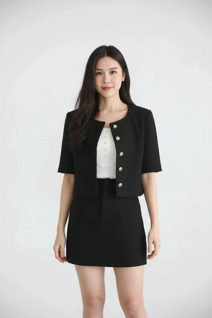 Basic Korean A Line Skirt