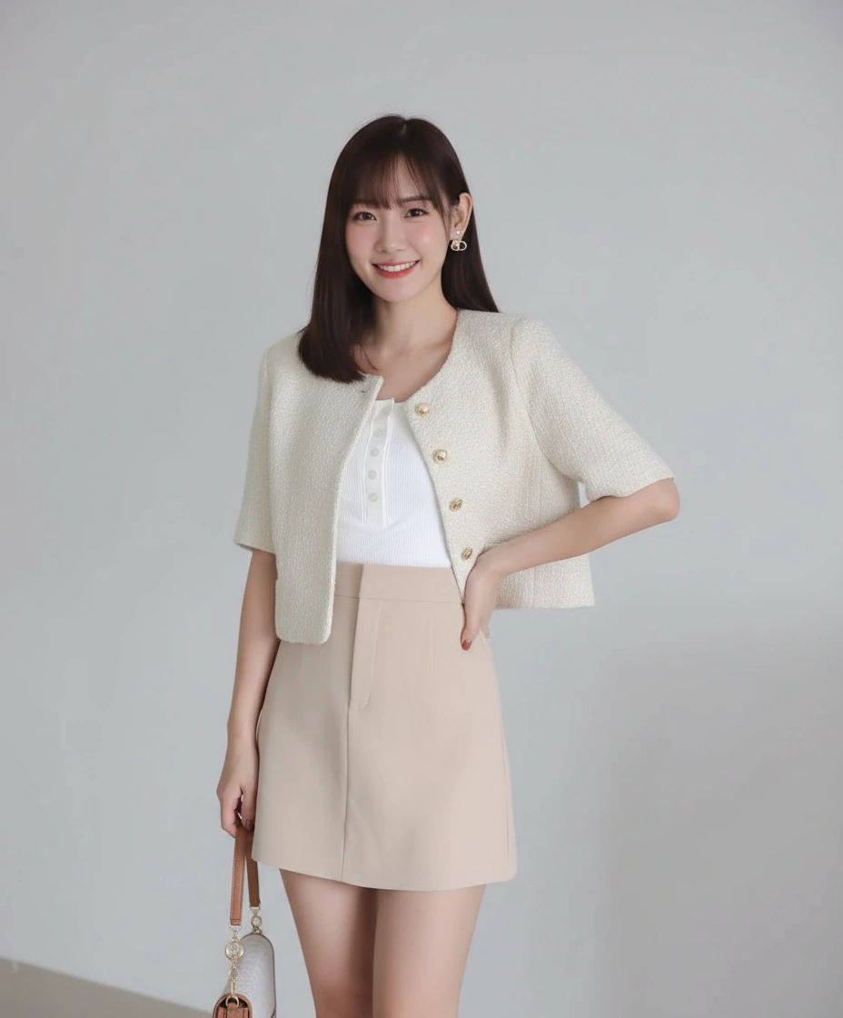 Basic Korean A Line Skirt