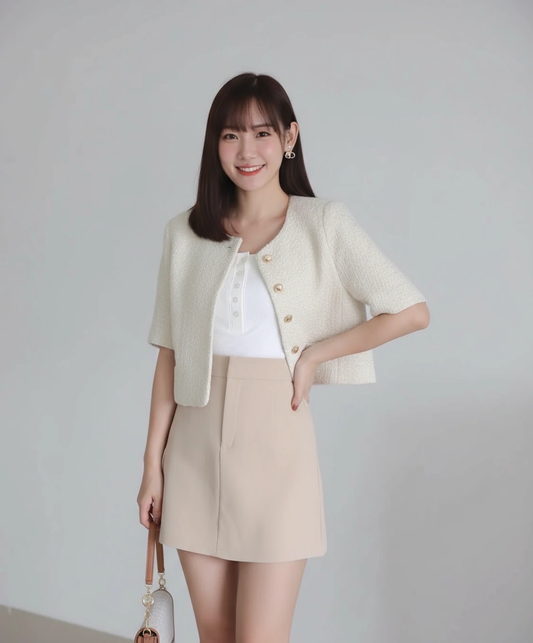 Basic Korean A Line Skirt