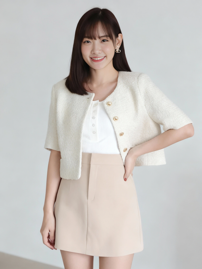 Basic Korean A Line Skirt