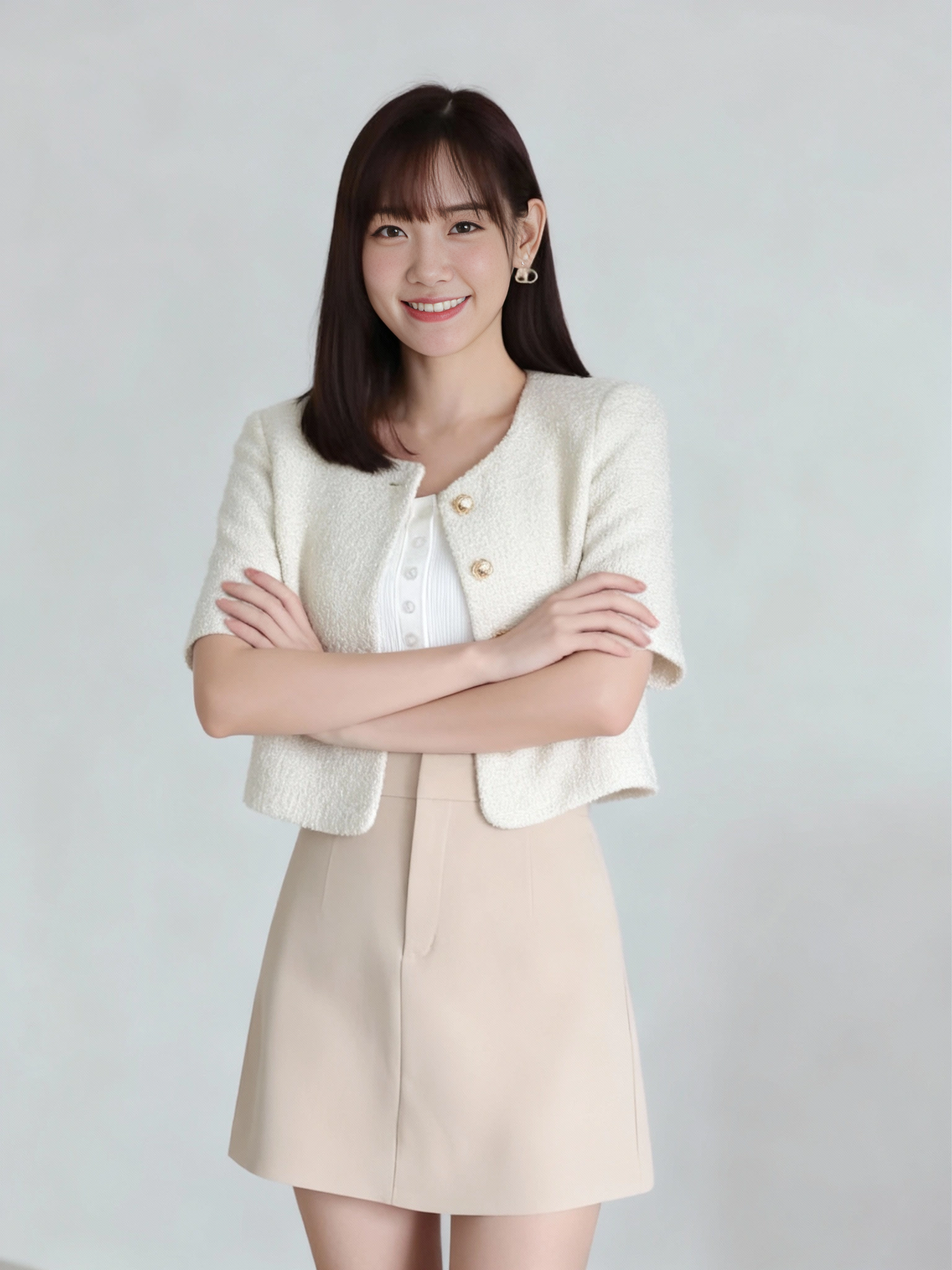 Basic Korean A Line Skirt