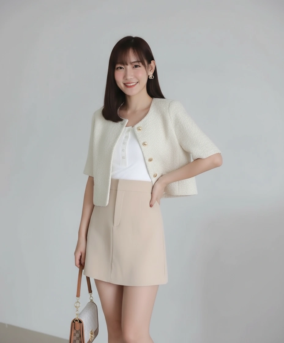 Basic Korean A Line Skirt