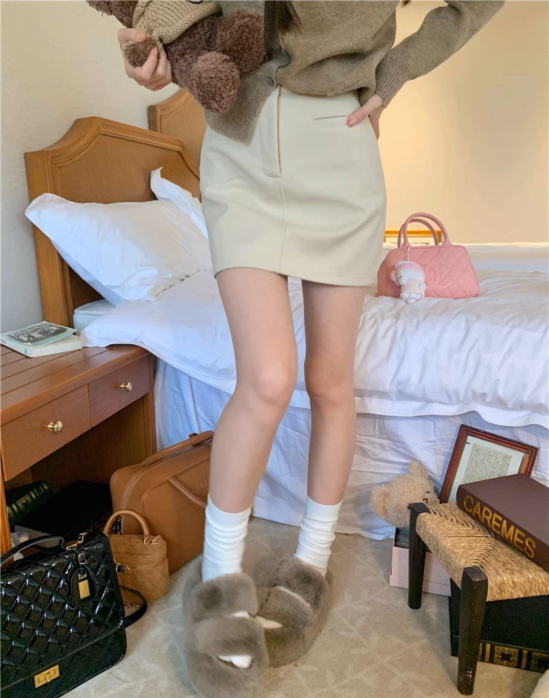 Amelia Woolen A Line Skirt