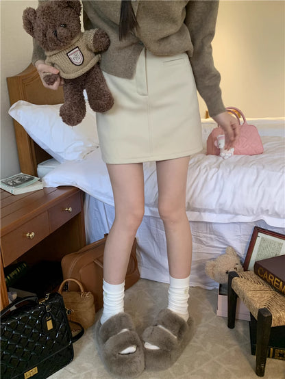Amelia Woolen A Line Skirt