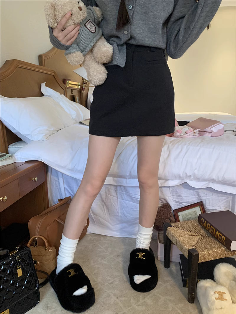 Amelia Woolen A Line Skirt