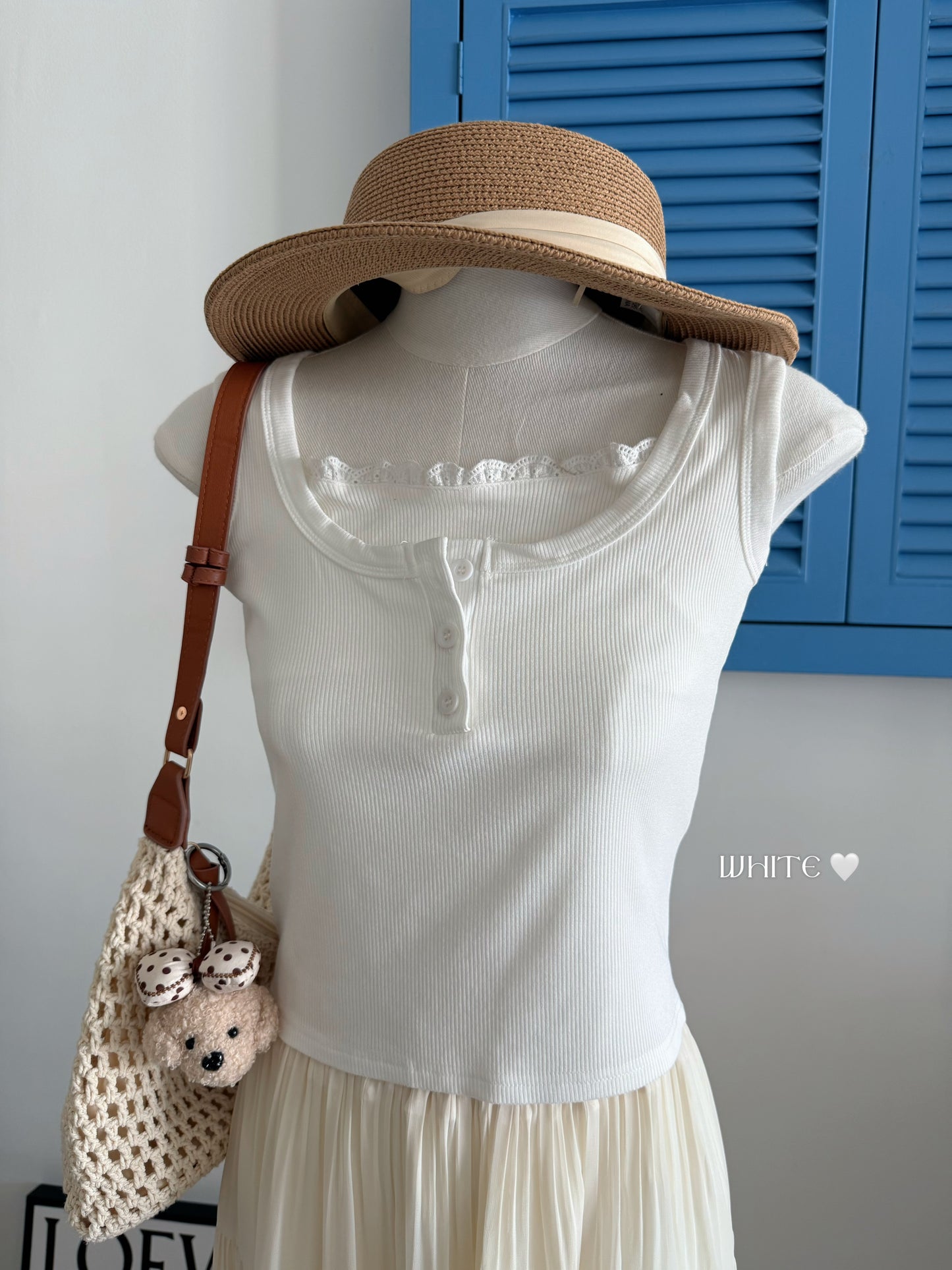 Bella Lace Sleeveless Tank Top