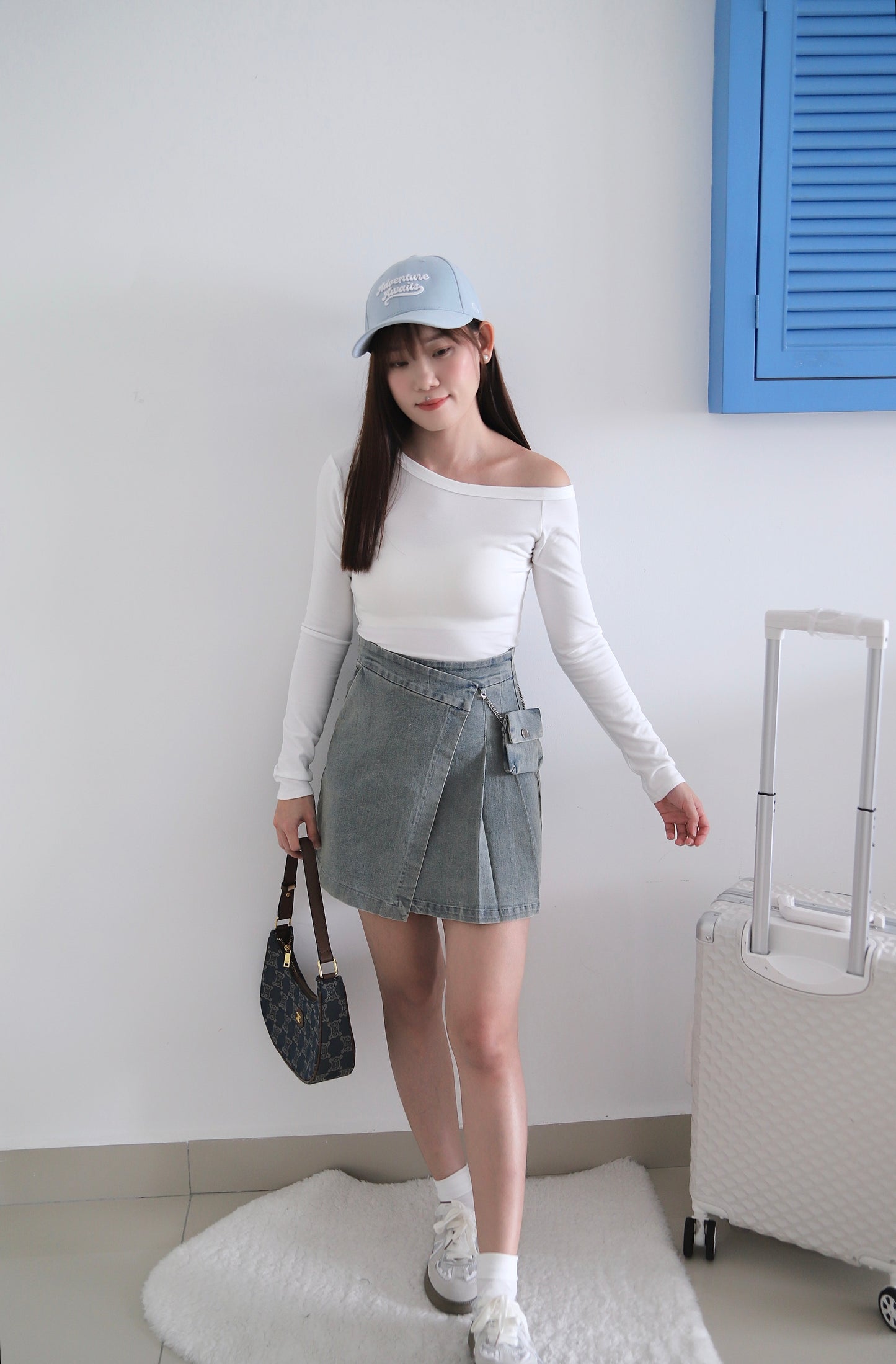Mona Denim Small Bag Skirt