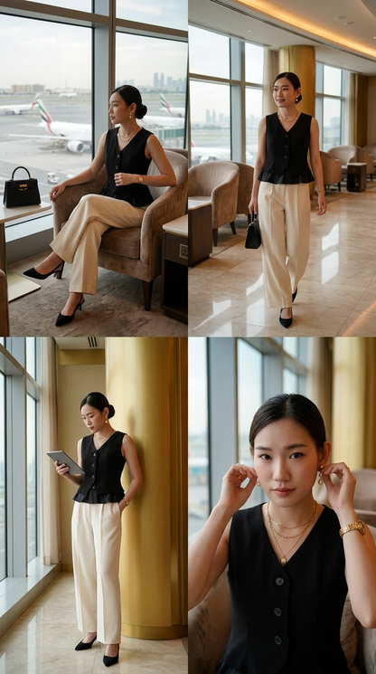 Claudette Suit Fabric Vest