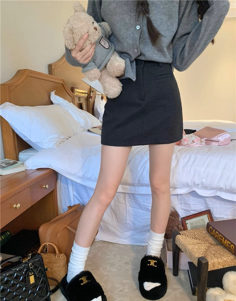 Amelia Woolen A Line Skirt