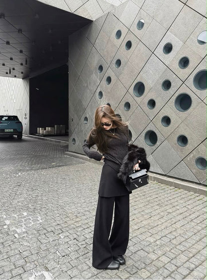 Luna Vintage Round Neck Knitted Sweater
