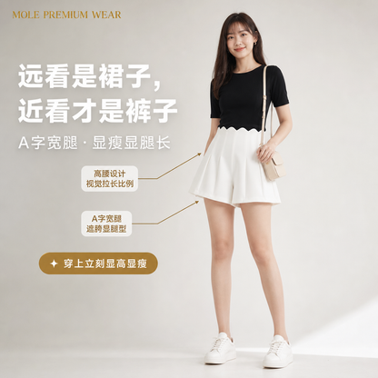 Lola High Waist A Line Shorts