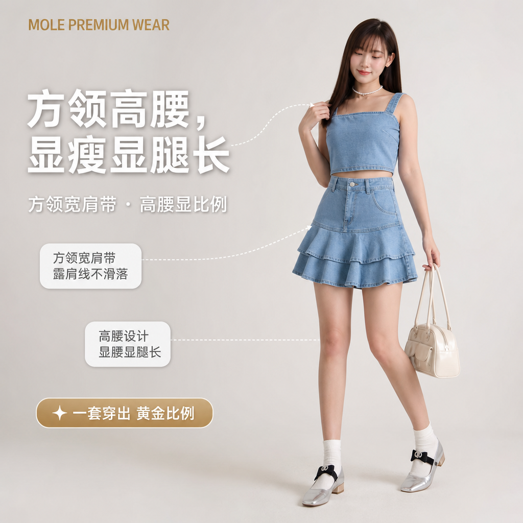 Sophia Denim Set Wear