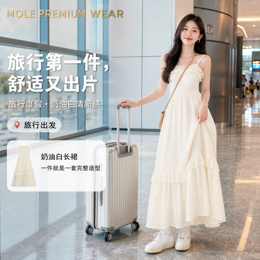 Loretta Cream Dress