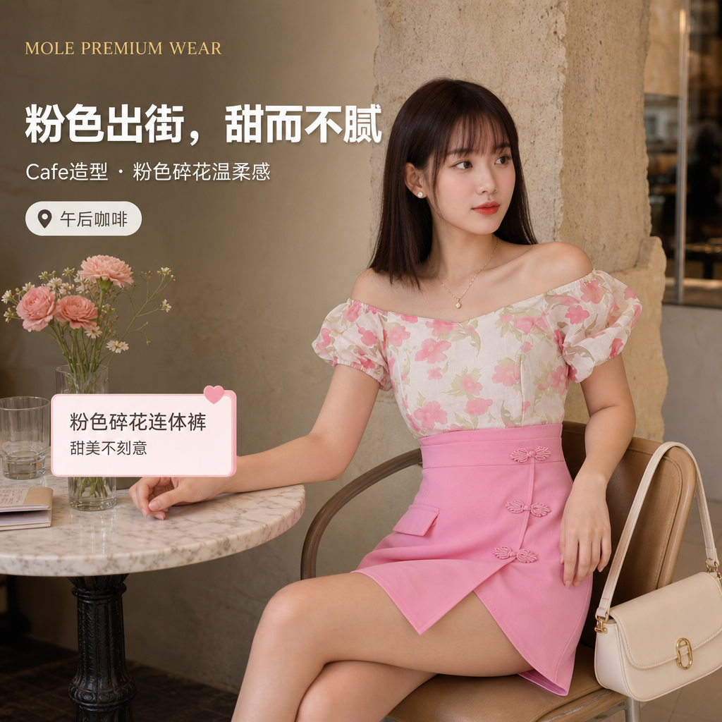 Floral Blossom Romper 2 in 1 Style