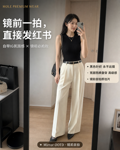 Round Neck Knitted Vest